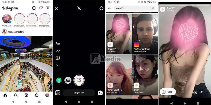 Cara Mendapatkan Filter Crush Instagram 