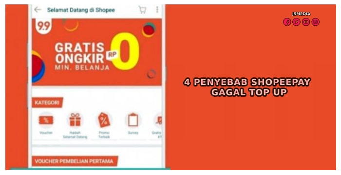 4 Penyebab Shopeepay Gagal Top Up