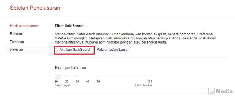 Cara Menonaktifkan Safe Search Google Chrome
