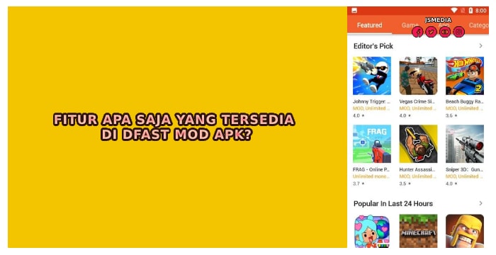 Fitur Apa Saja Yang Tersedia Di dFast MOD Apk?