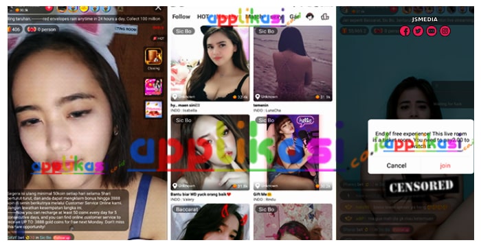 Fitur pada Bling Bling Live MOD Apk