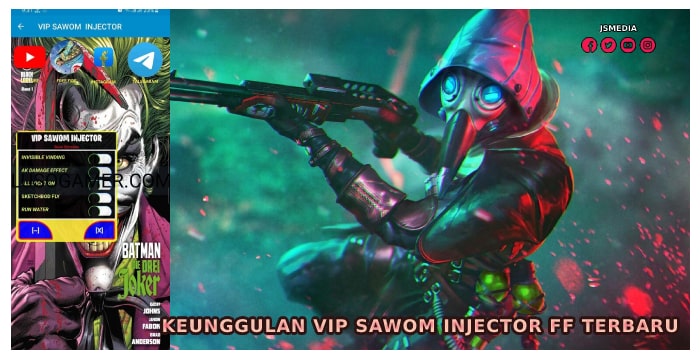 Keunggulan VIP Sawom Injector FF Terbaru