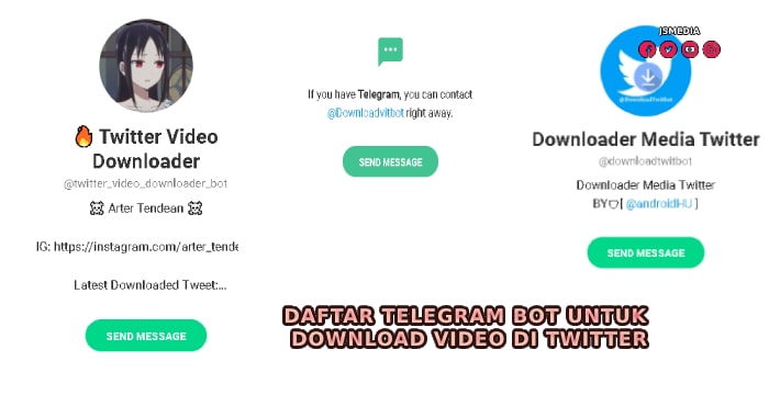 Daftar Telegram BOT Untuk Download Video di Twitter