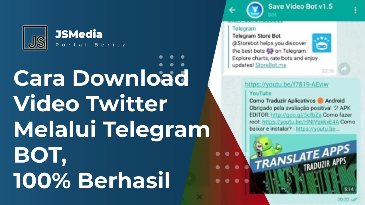 Download Video Twitter Melalui Telegram BOT