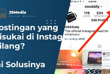 Postingan yang Disukai di Instagram Hilang