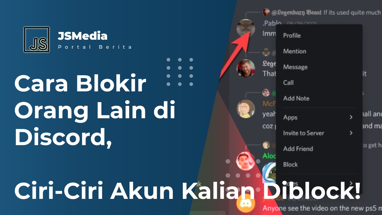 Cara Blokir Orang Lain di Discord