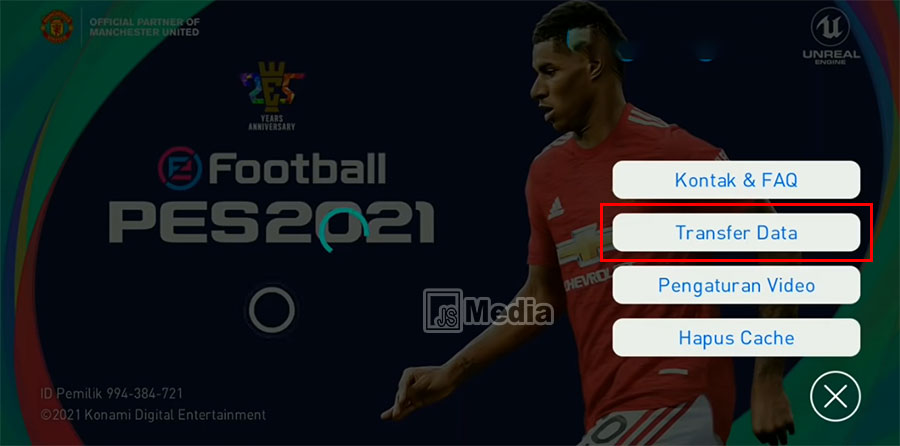 Cara Ganti Akun eFootball PES 2021 Mobile