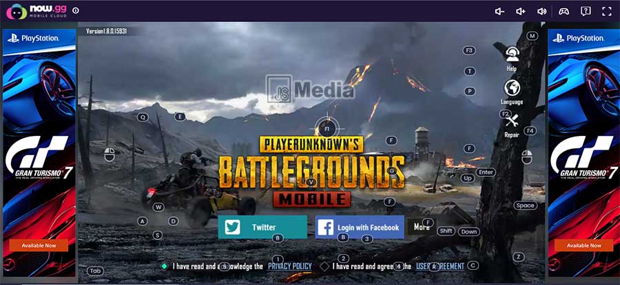 Cara Main PUBG Mobile Tanpa Install now.gg