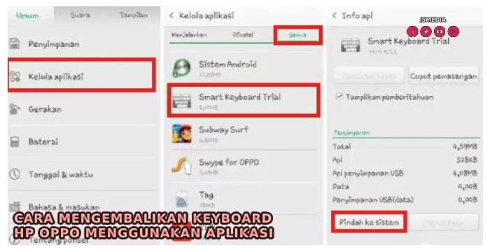 Cara Mengembalikan Keyboard Hp Oppo menggunakan Aplikasi 