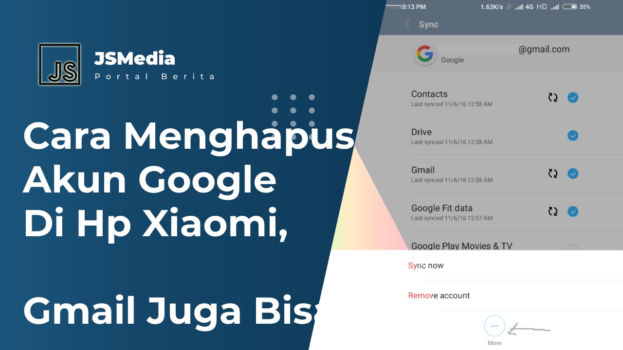 Cara Menghapus Akun Google Di Hp Xiaomi