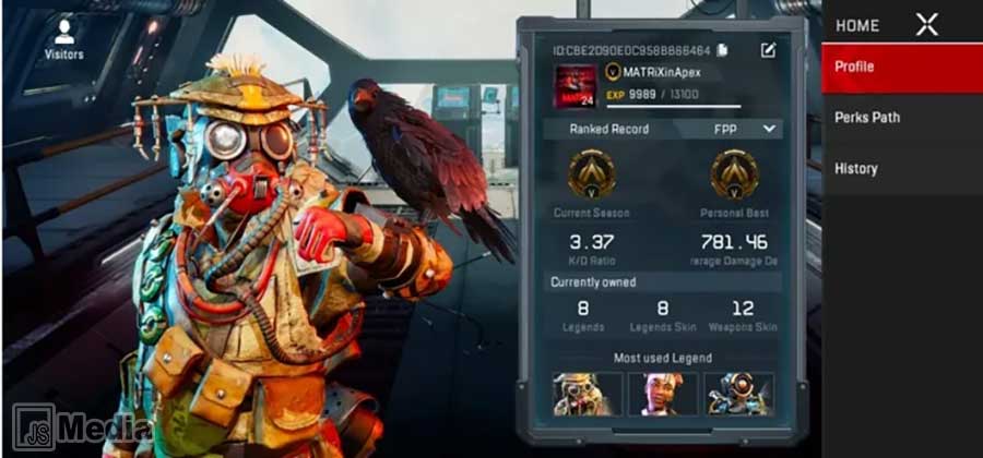 Cara Menyembunyikan History Match Apex Legends Mobile