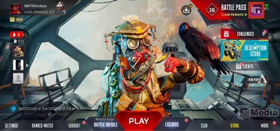 Cara Menyembunyikan History Match Apex Legends Mobile