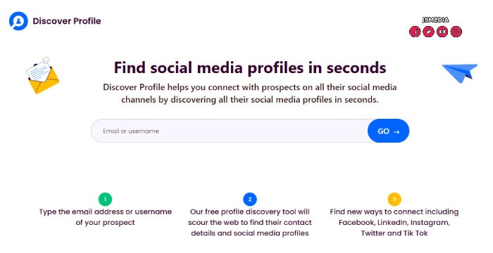 Cara Melacak Akun Sosmed Orang Lain Menggunakan Discoverprofile Com