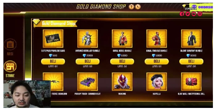 Event Gold Diamond Shop FF