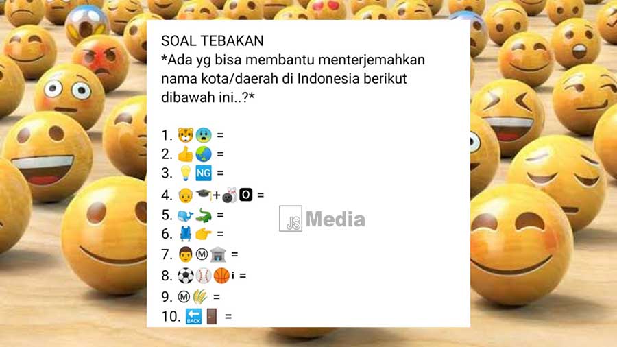 Jawaban Tebak Nama Kota Whatsapp 