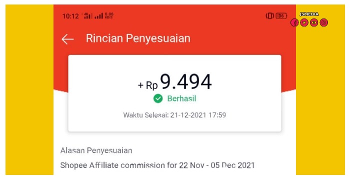 Cara Cek Komisi Shopee Affiliates