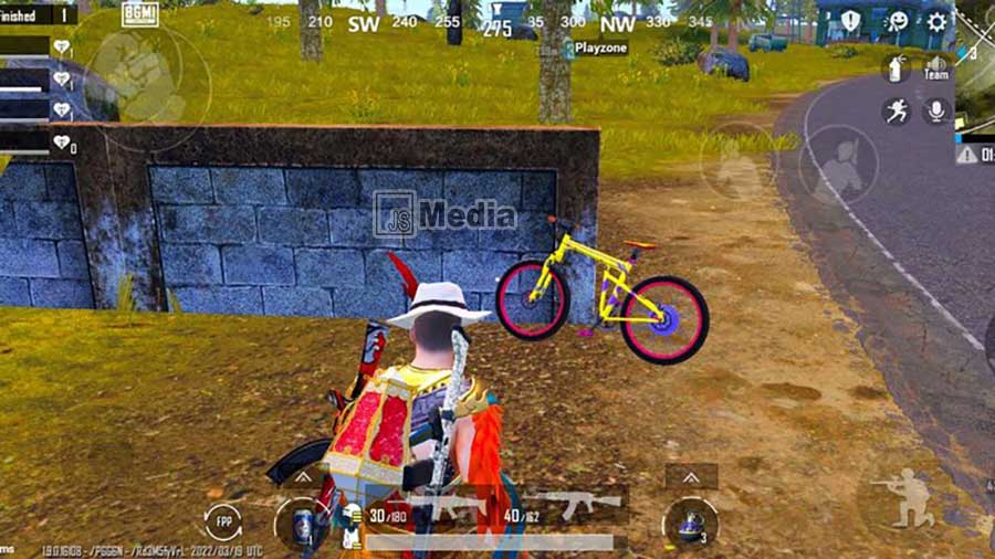 Lokasi Sepeda Gunung PUBG Mobile