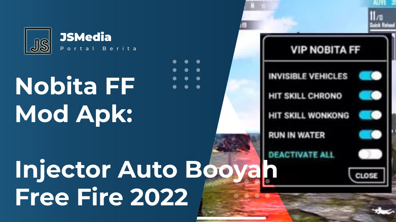 Download Nobita FF Mod Apk Injector Auto Booyah