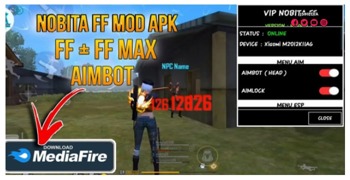 Download Nobita FF Mod Apk Injector Auto Booyah