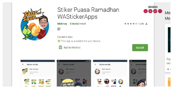 Aplikasi Stiker Sahur Whatsapp