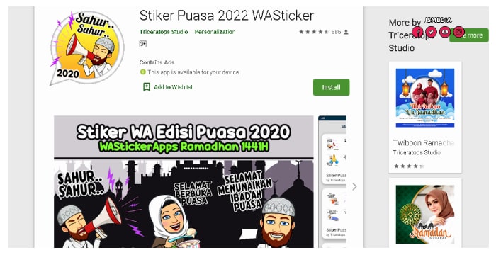 Aplikasi Stiker Sahur Whatsapp