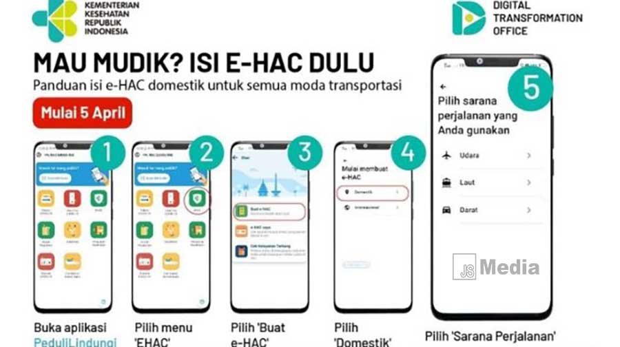 Cara Mengisi Aplikasi eHAC Bagi Pemudik Lebaran 2022