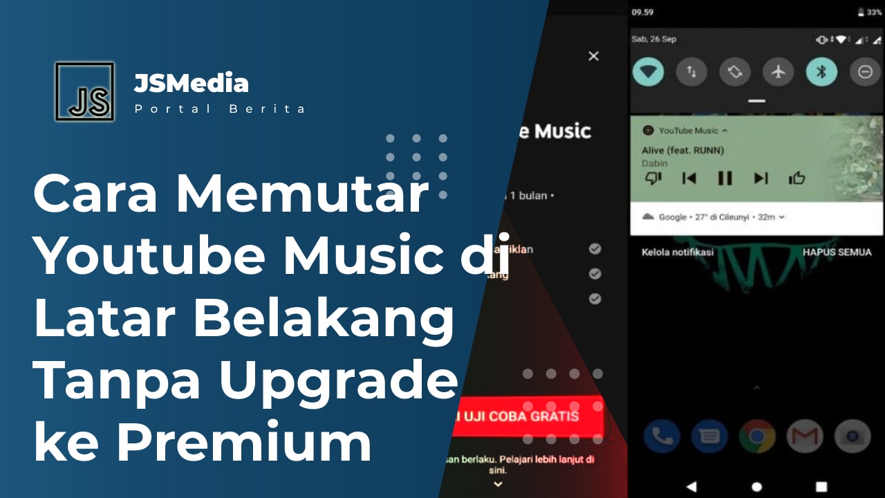 Cara Memutar Youtube Music di Latar Belakang Tanpa Upgrade ke Premium