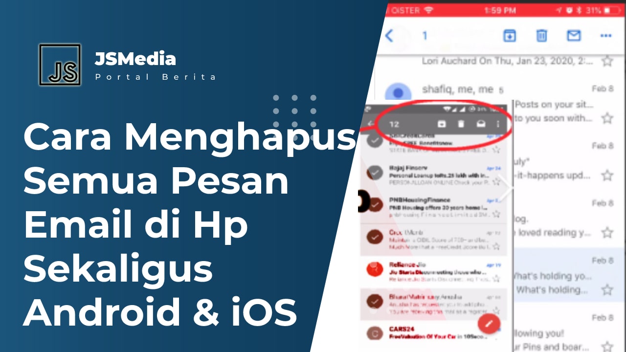 Cara Menghapus Semua Pesan Email di HP Sekaligus