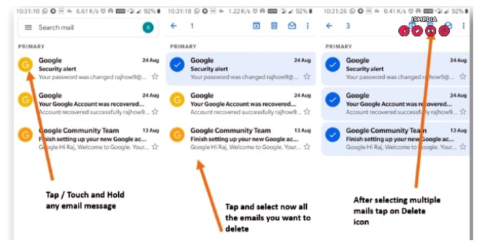 Cara Menghapus Semua Pesan Email di HP Sekaligus