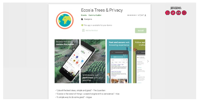 Ecosia APK Web Indonesia