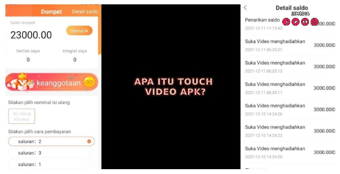 TOUCH Video Apk Penghasil Uang