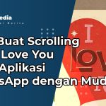 Cara Buat Scrolling Text I Love You