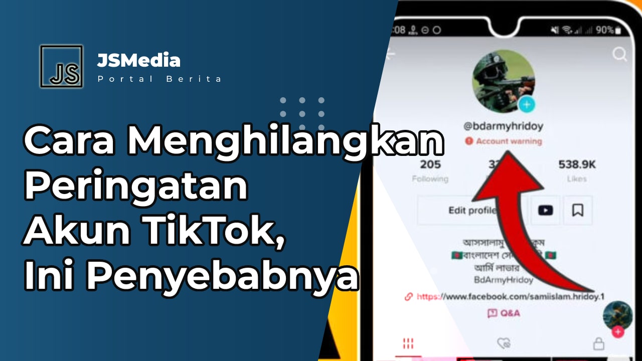 Cara Menghilangkan Peringatan Akun TikTok