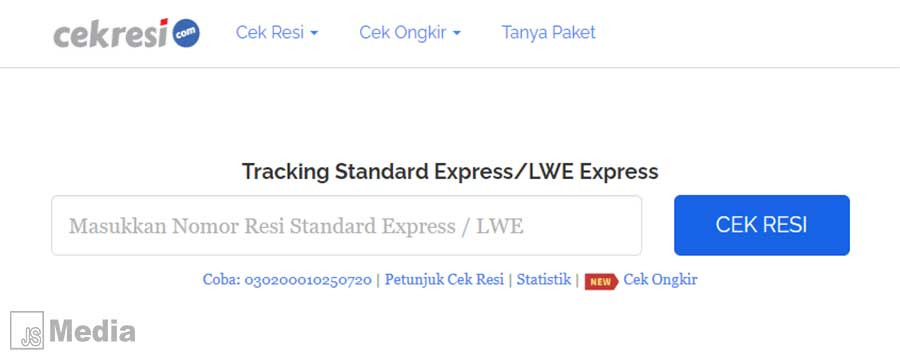 Cara Cek Resi Standard Express 