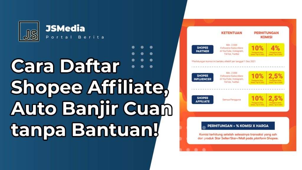 Daftar Tiktok Shop Affiliate Cara Daftar Shopee Affiliate, Auto Banjir Cuan tanpa Bantuan