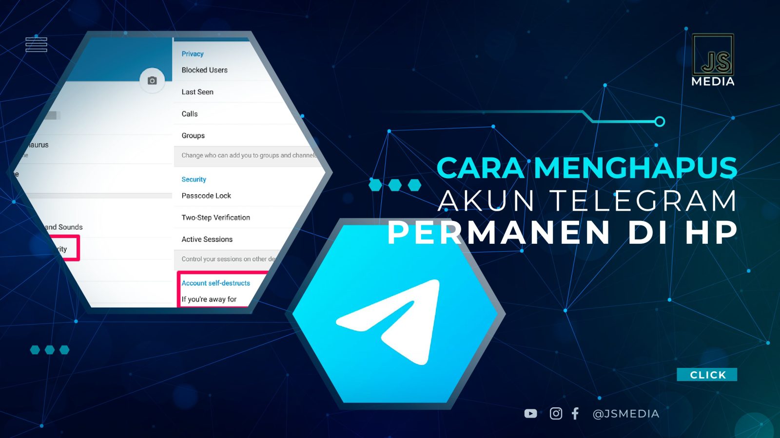 Cara Menghapus Akun Telegram Permanen di HP