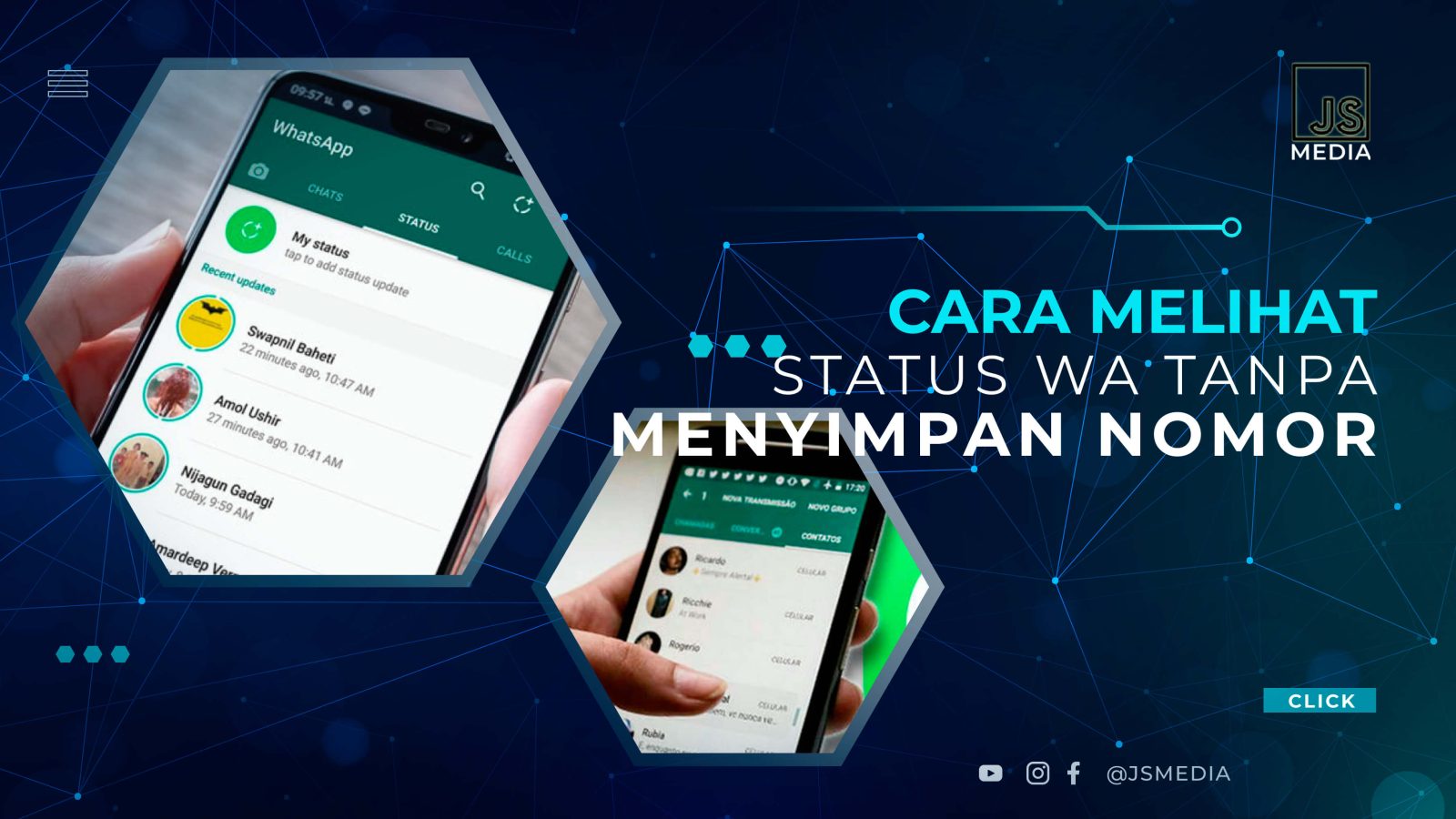 Cara Melihat Status WA Tanpa Menyimpan Nomor