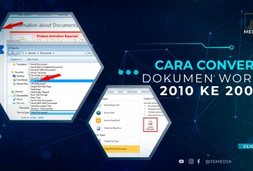 Cara Convert Dokumen Word 2010 ke 2007