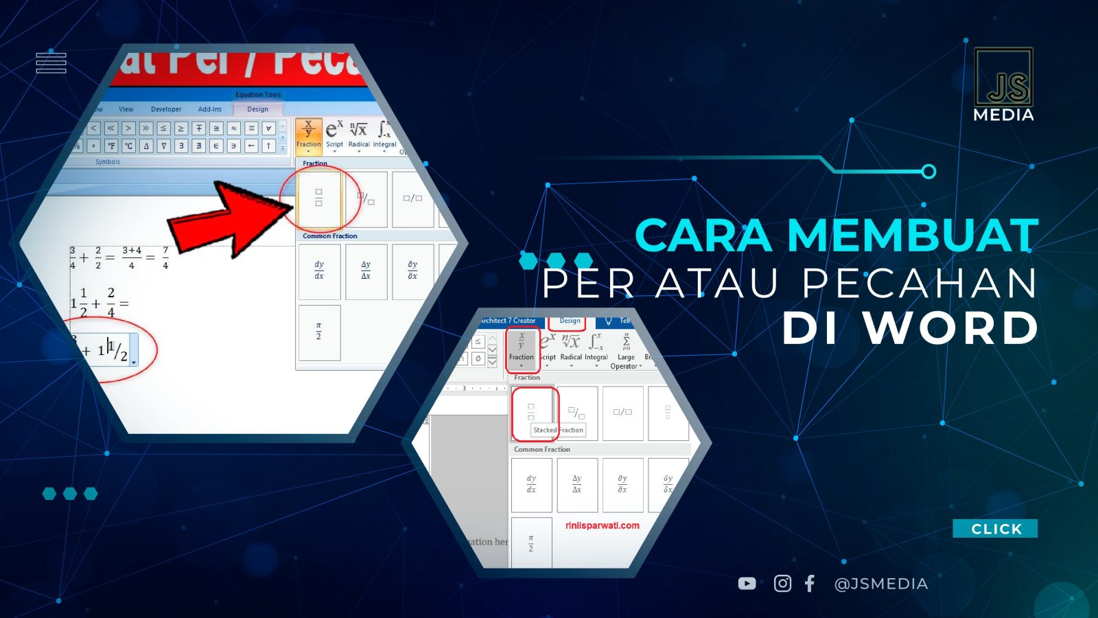 Cara Membuat Per atau Pecahan di Word