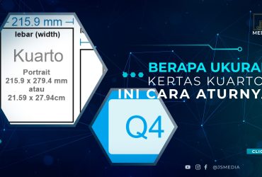 Berapa Ukuran Kertas Kuarto?