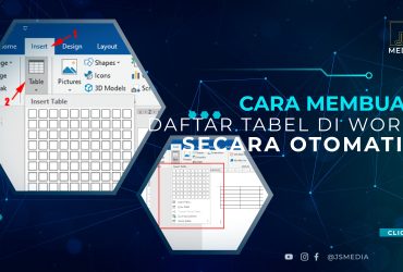 Cara Membuat Daftar Tabel di Word Secara Otomatis