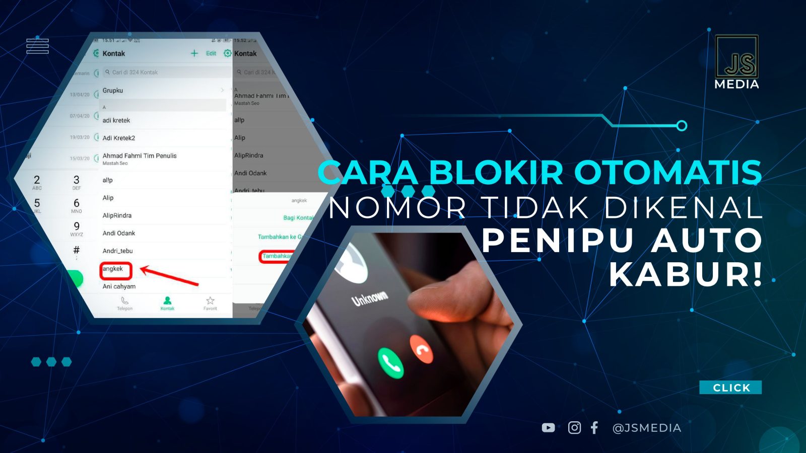 Cara Blokir Otomatis Nomor Tidak Dikenal