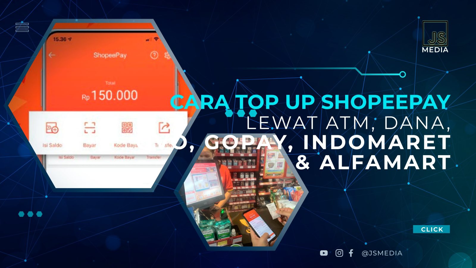 Cara Top Up ShopeePay Lewat ATM, DANA, OVO, Gopay, Indomaret dan Alfamart