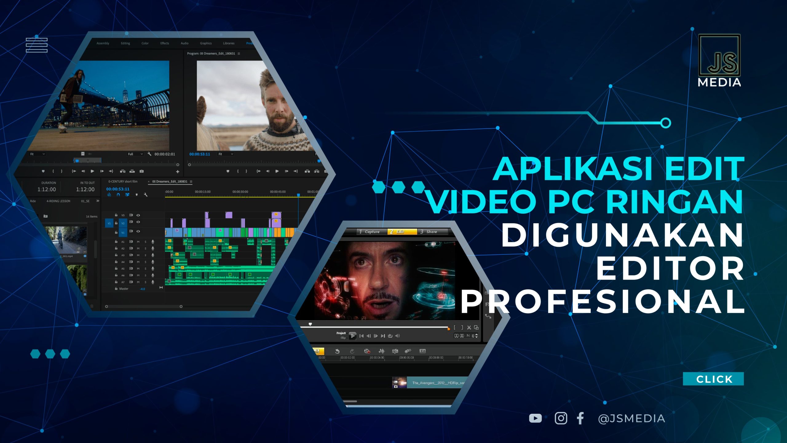 Aplikasi edit video pc ringan digunakan editor profesional