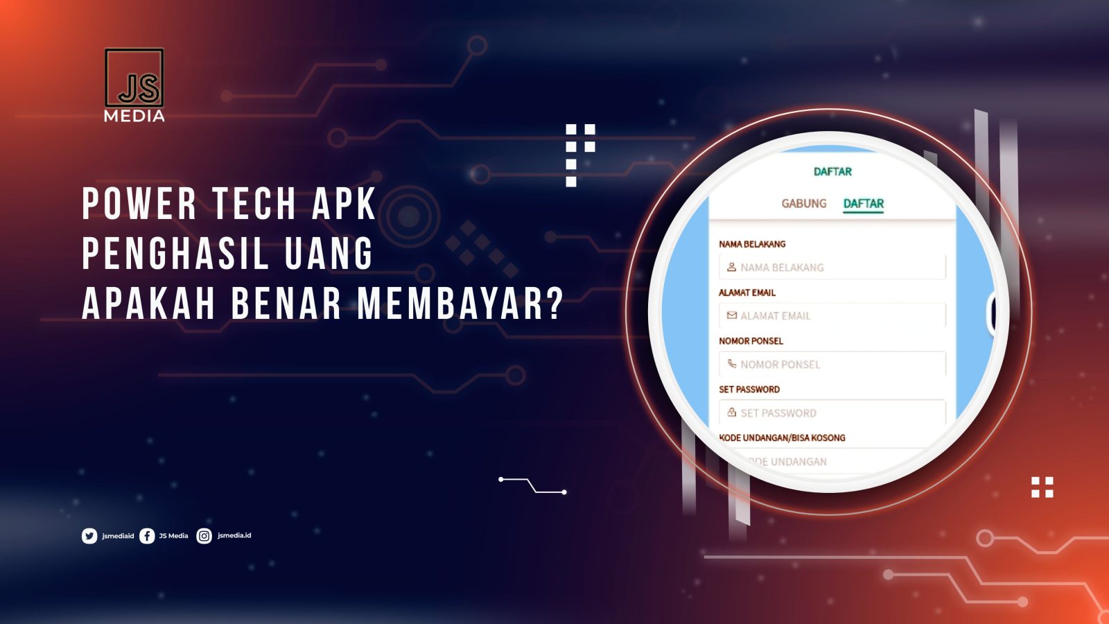 Power Tech Apk Penghasil Uang