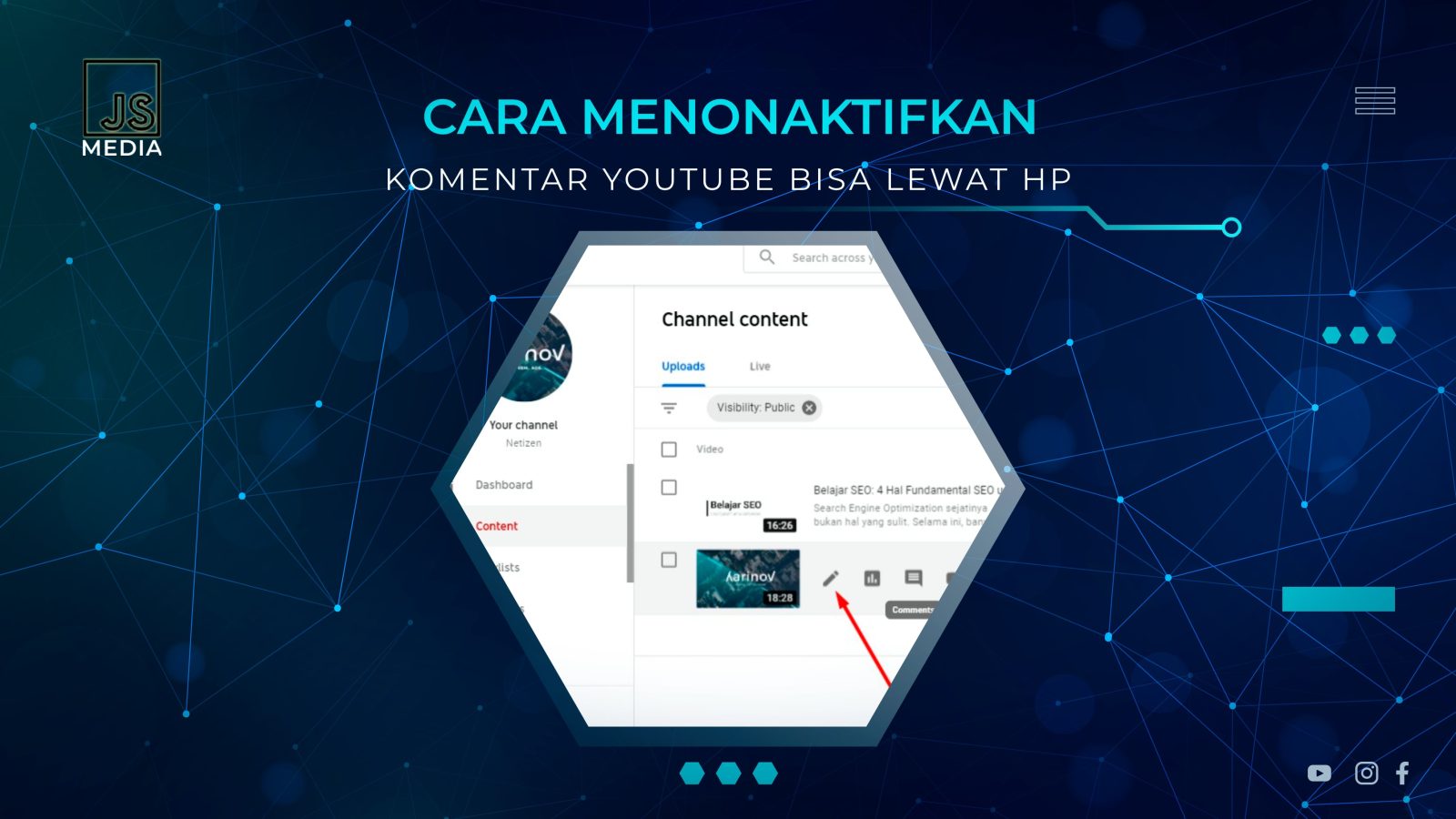 Cara Menonaktifkan Komentar Youtube