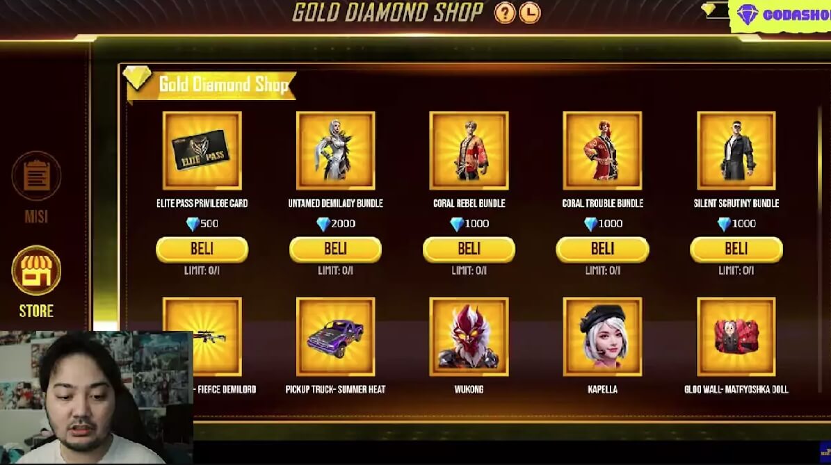 Cara Menukarkan Kode Redeem Gold Diamond