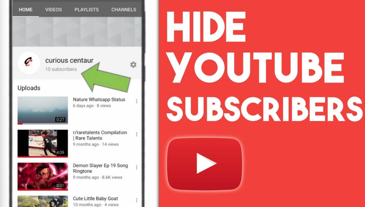Cara Menyembunyikan Subs Channel Youtube