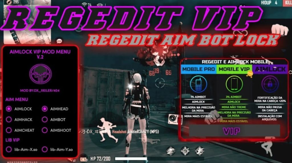Regedit VIP FF APK Auto Headshot Anti Banned Terbaru 2024