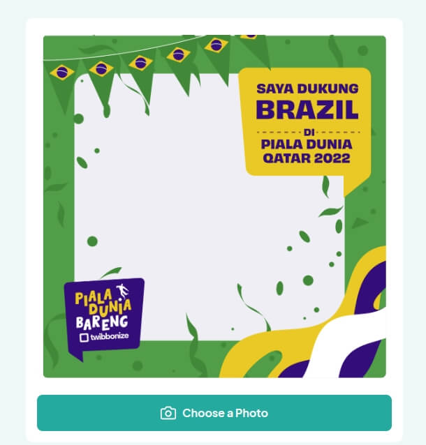 Twibbon Brasil Piala Dunia